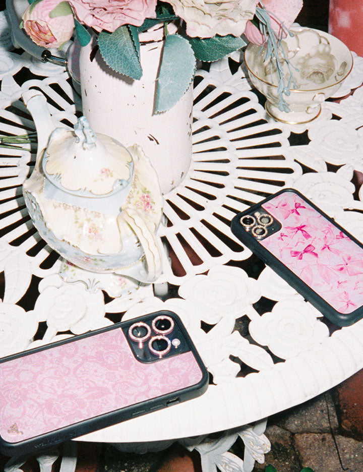 Bow Beau Pink Bow Print Protective iPhone Case - Image 30