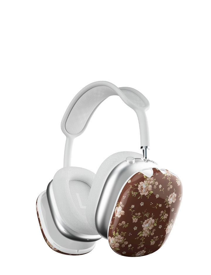 Brown Floral AirPod Max Protective Case Cover - Image 2
