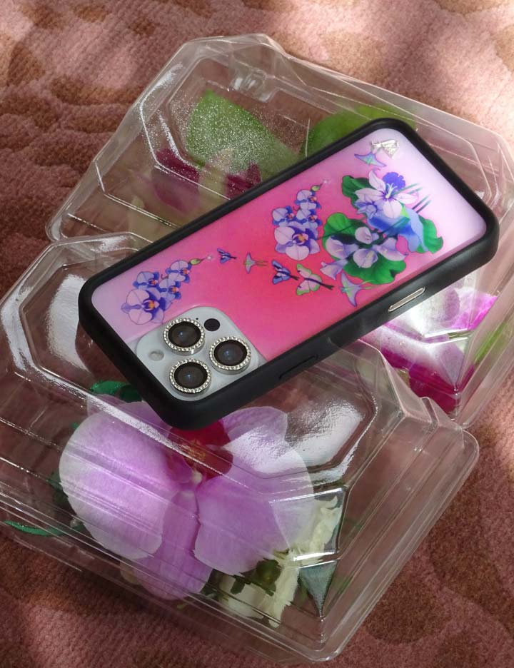 Butterfly Dreams Protective iPhone Case in Pink Pastel Florals - Image 35