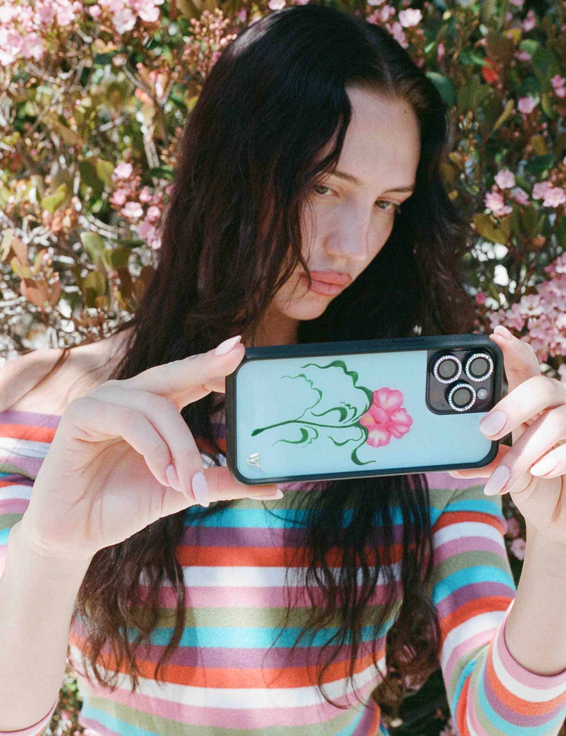 Dancing Flower iPhone Case with Sunset Petal Design - Image 25