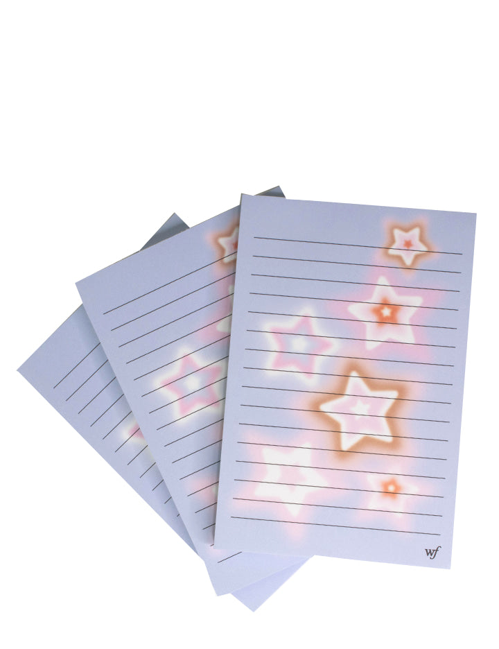 Dream Star Lined Notepad 3-Pack in Pastel Purple - Image 2