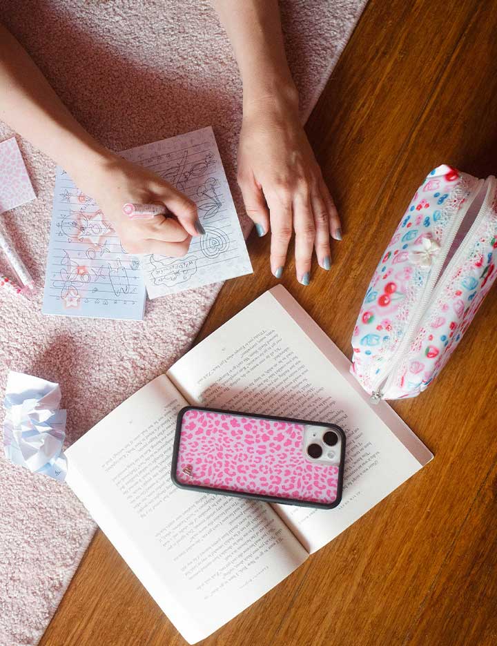 Lilac & Blue Floral Notepad