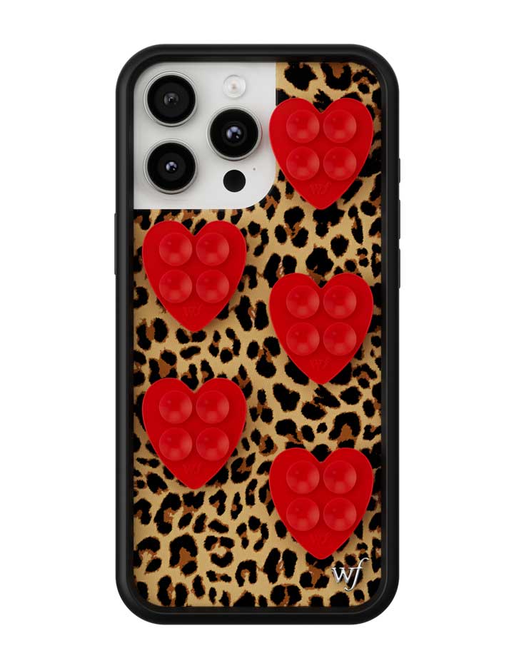 Mini Heart Stickeez Phone Suction Mounts 5 Pack in Black - Image 6