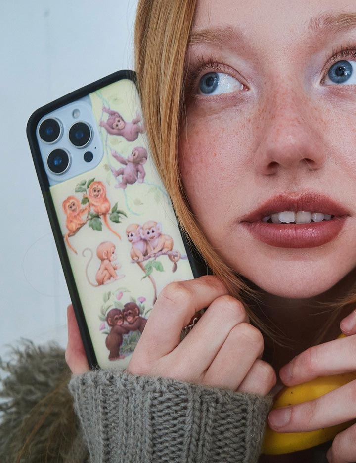 Monkey Biz iPhone Case with Jungle Monkey Print - Image 46