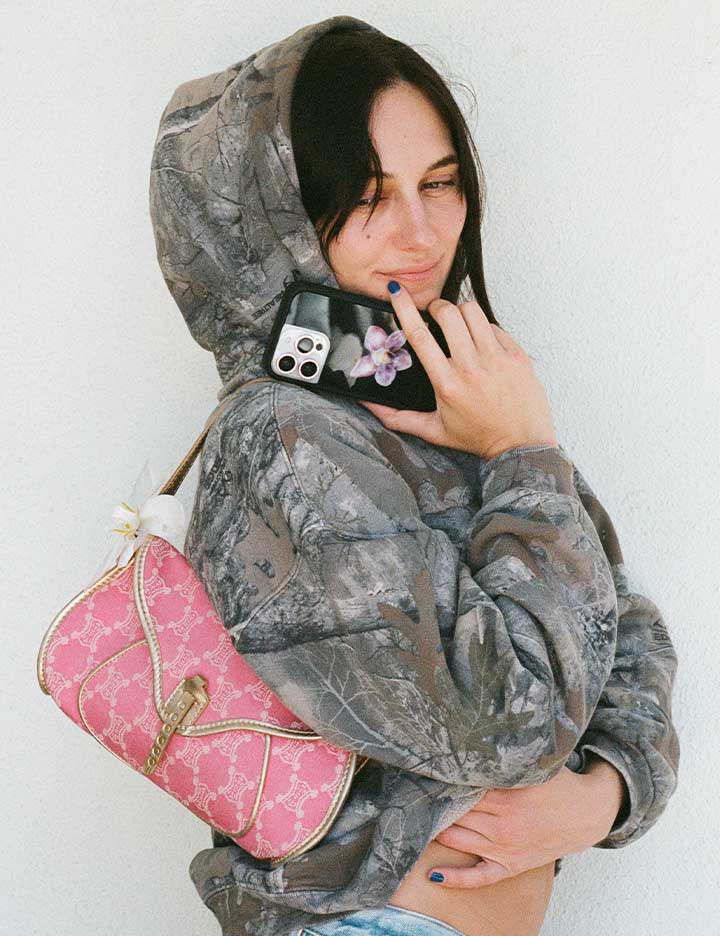 Orchid | Black iPhone Case