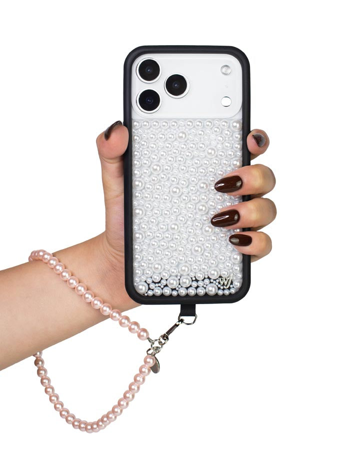 Pearl Wristlet in Pink Phone Accessory Strap - Image 2