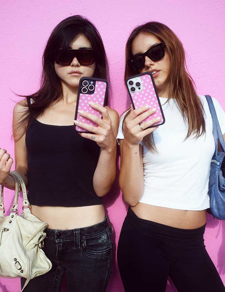 Polka Dot | Pink and White Samsung Galaxy Case