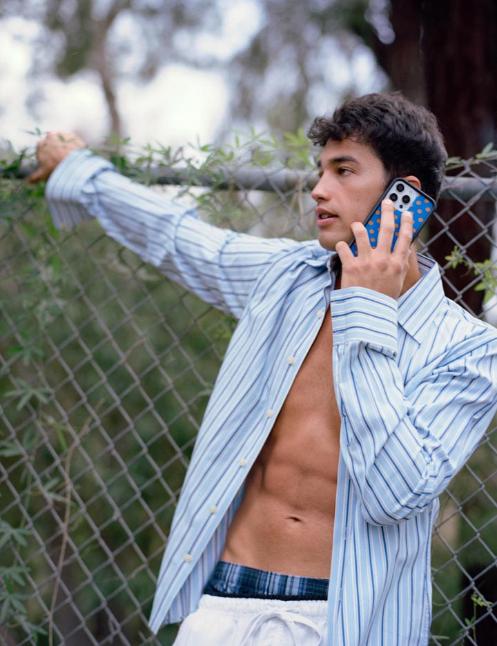 Polka Dot | Blue and Orange iPhone Case