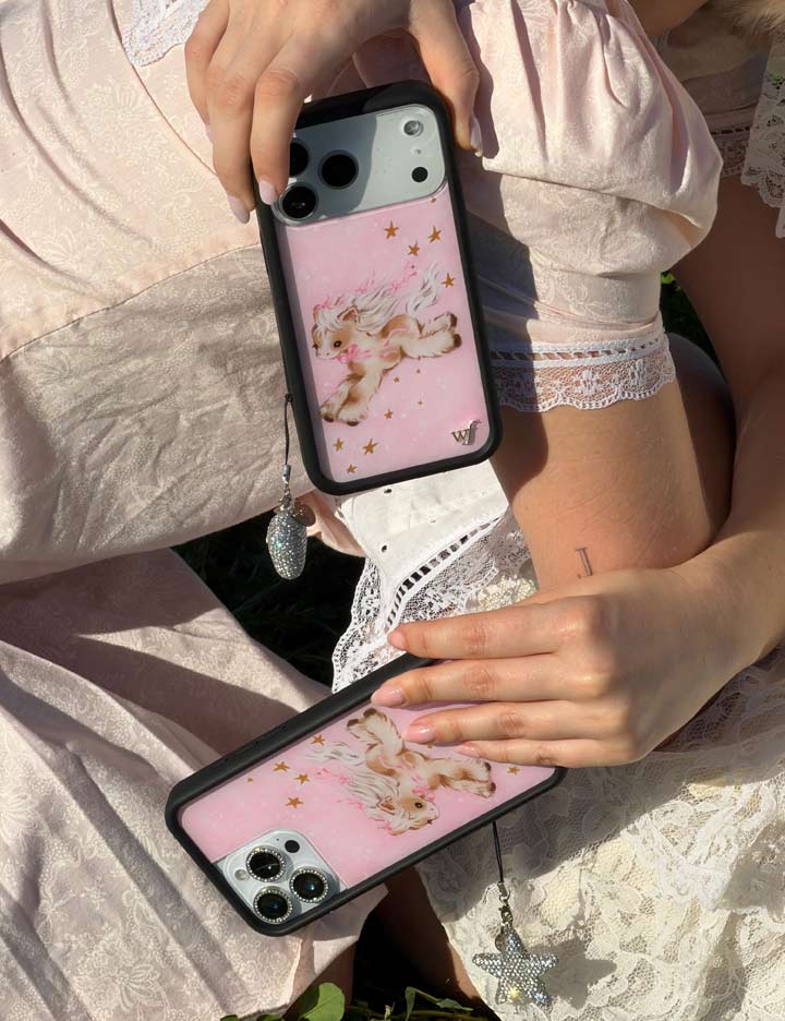 Pony Dreams iPhone Case with Soft Pink Starry Design - Image 42