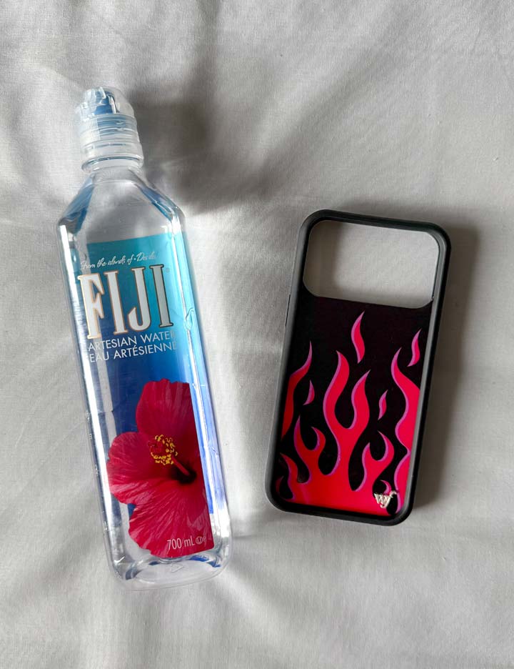 Flames iPhone Case in Bold Black and Vibrant Pink Design - Image 34
