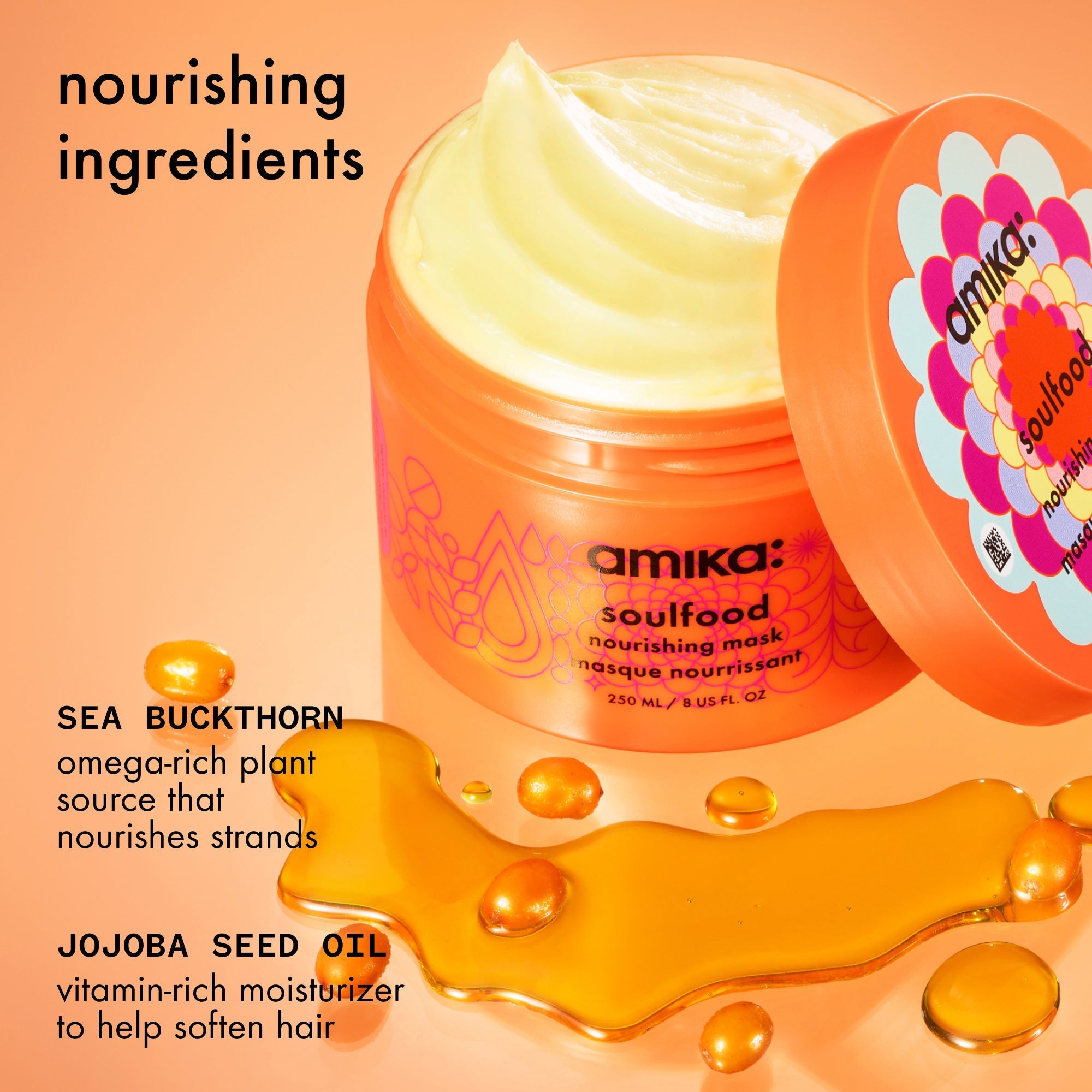 Soulfood Nourishing Hair Mask with Sea Buckthorn & Jojoba Oil
