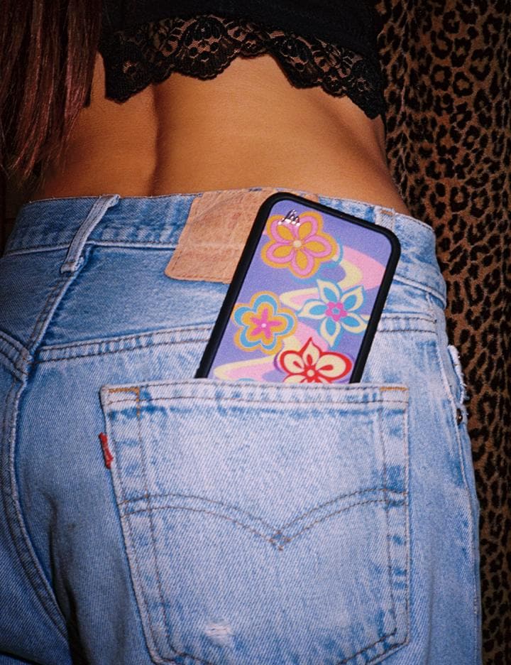 Surf's Up Floral Swirl iPhone Case with Protective Bumper - Image 13