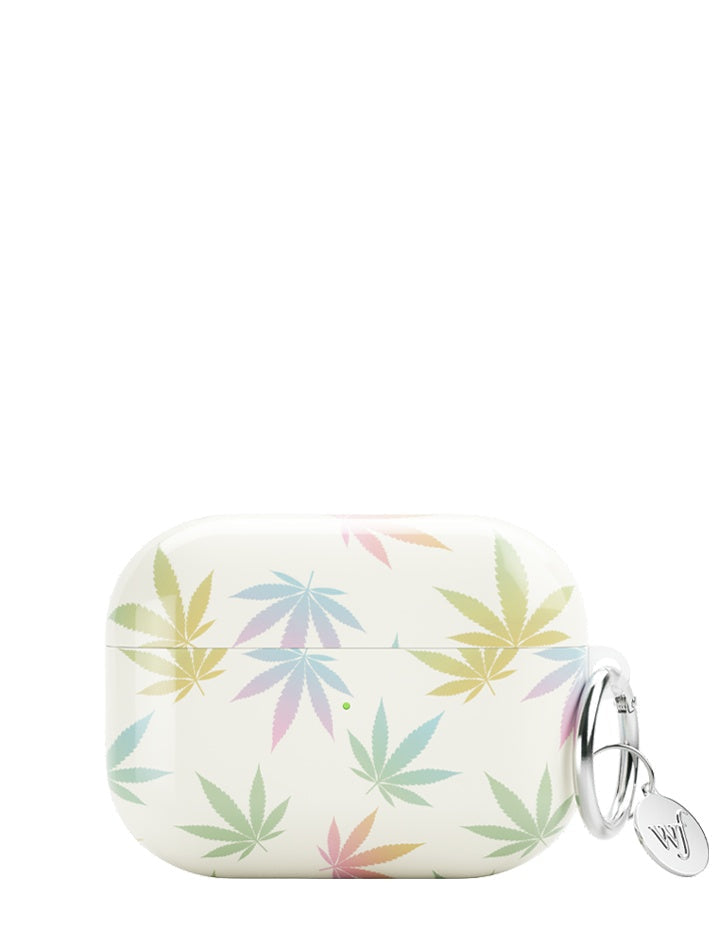 Miss Mary Jane floral print protective case for AirPods Pro on a white background.