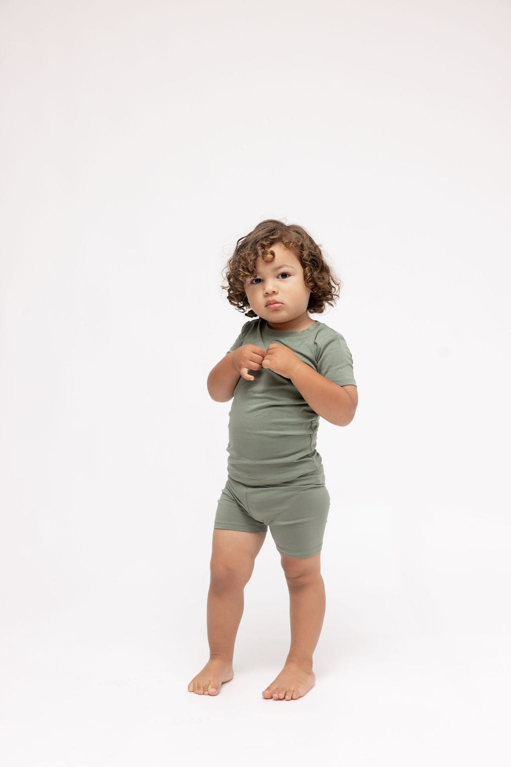 CloudBlend™ Short Sleeve Pajama Set in Sage Green