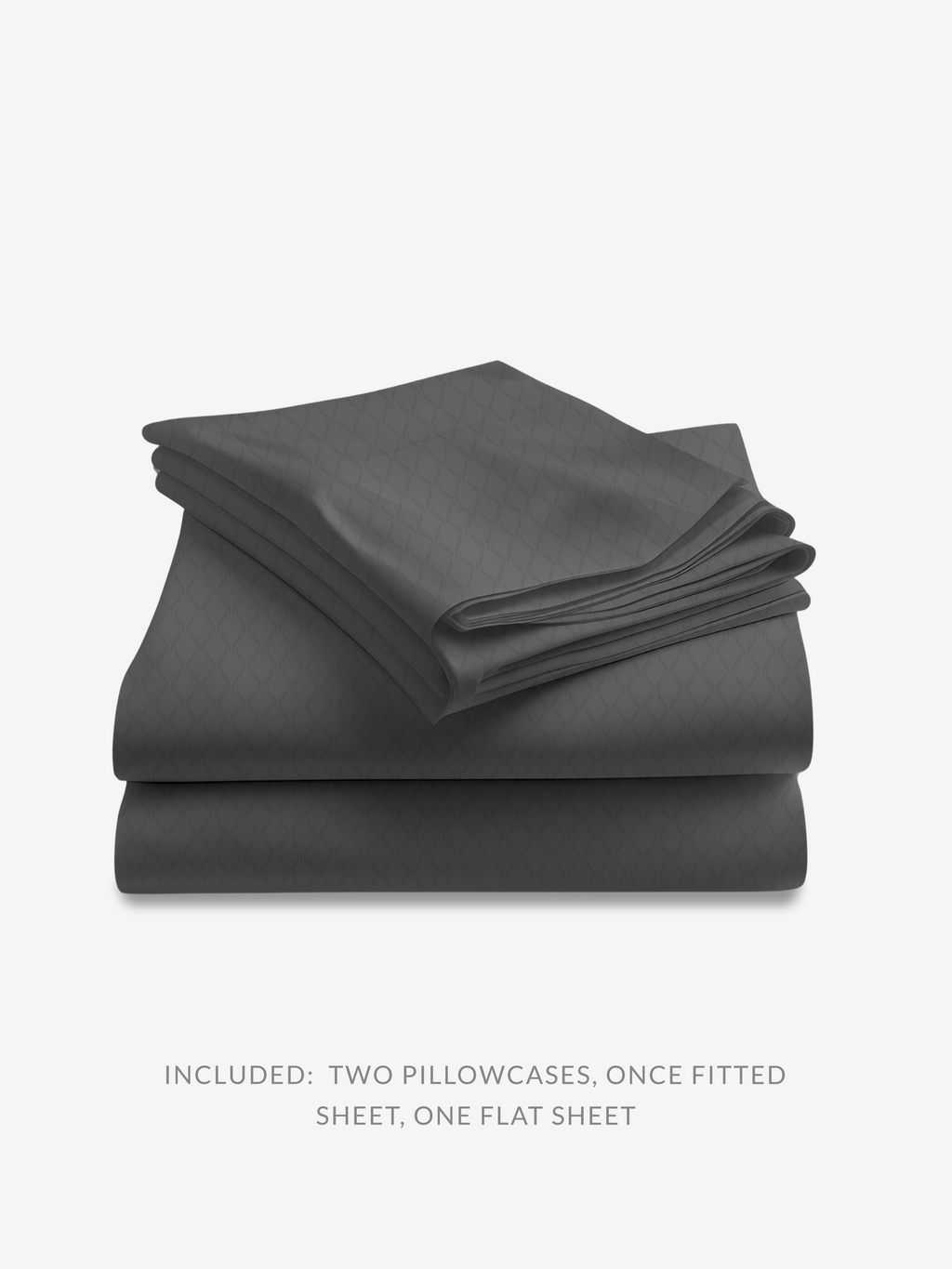 Temperature-Regulating Cooling Sheet Set in Charcoal Gray