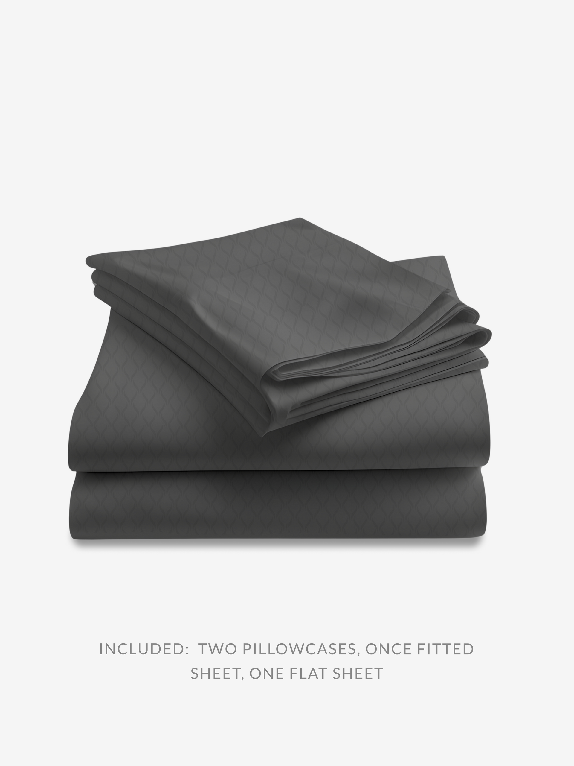 Temperature-Regulating Cooling Sheet Set in Charcoal Gray