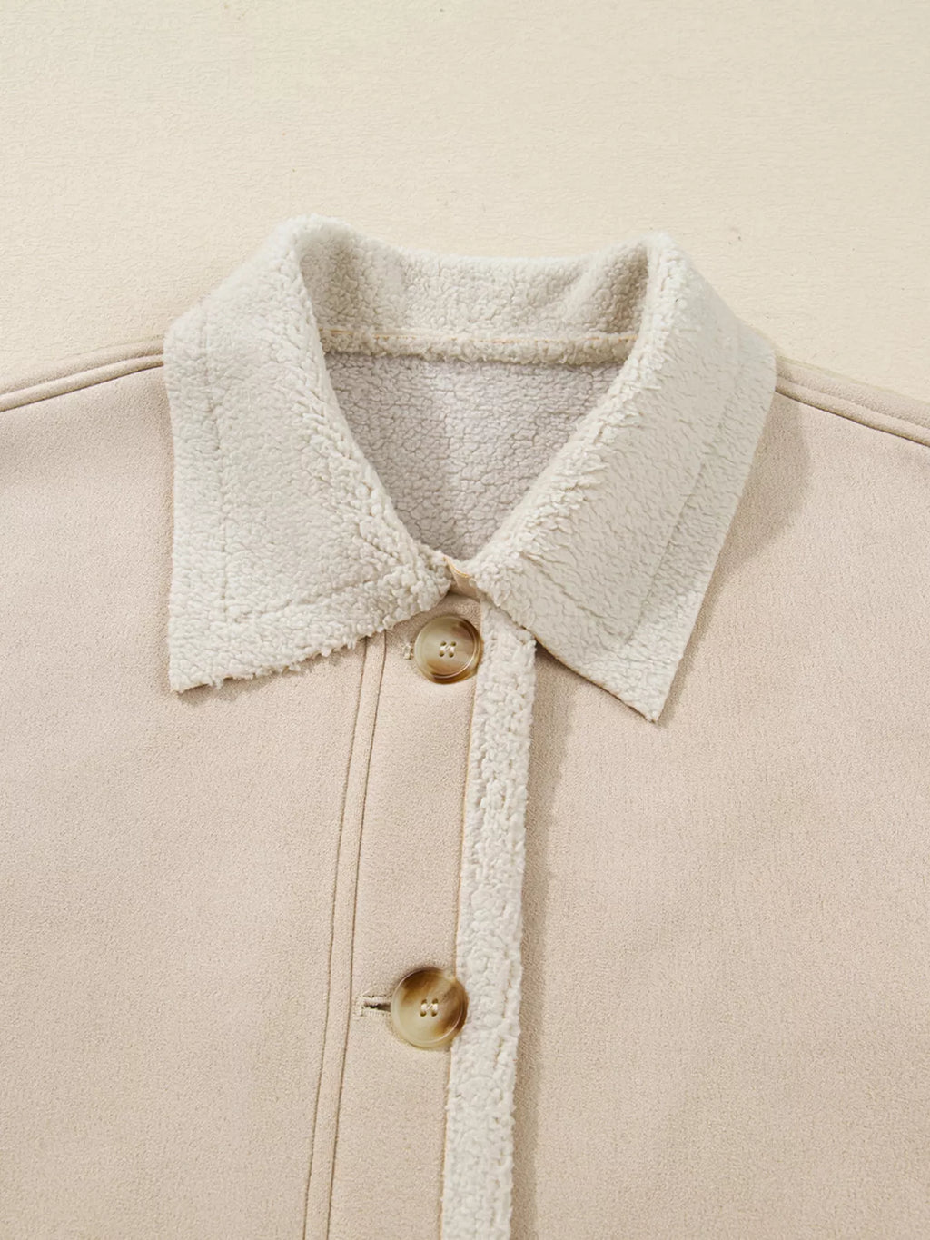 Suede Sherpa Lined Western Loose Jacket