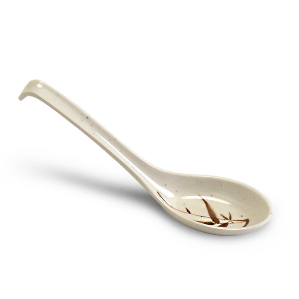 Melamine Chinese Soup Spoon, 60pc, 6.25"L (Autumn Grass)