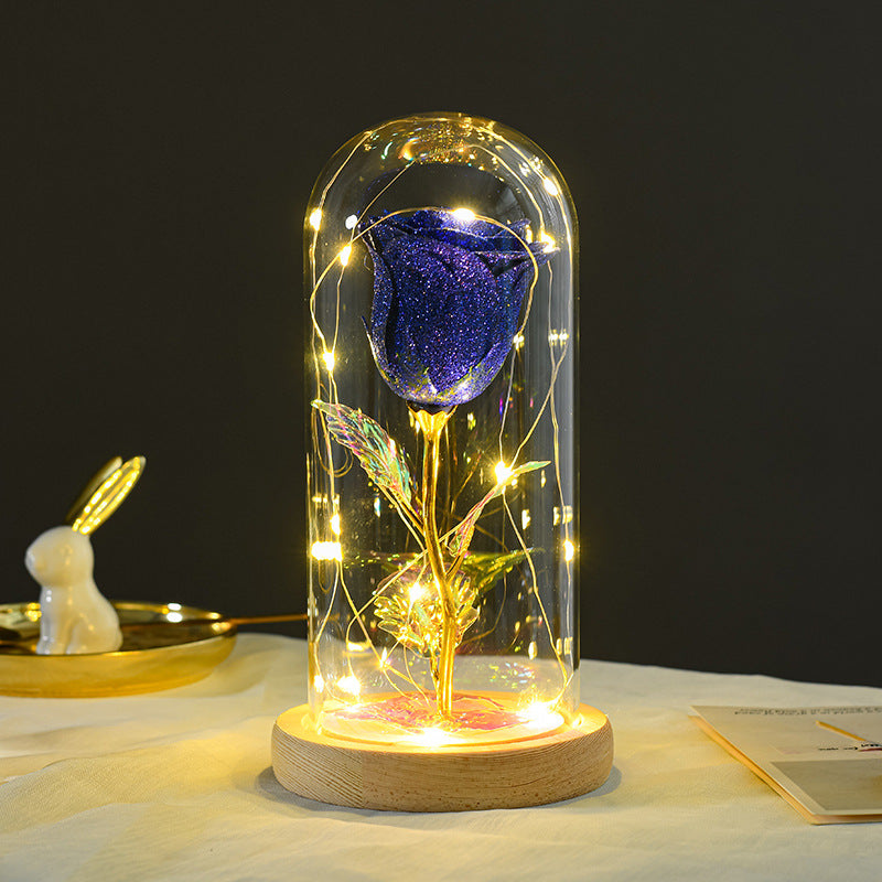 Eternal Rose LED Glass Lamp Romantic Valentine's Day Gift Decor