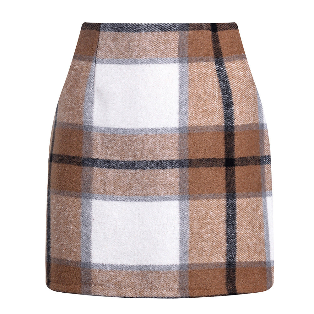 Women's High Waisted Plaid Pencil Skirt Harajuku Street Fashion - Image 16
