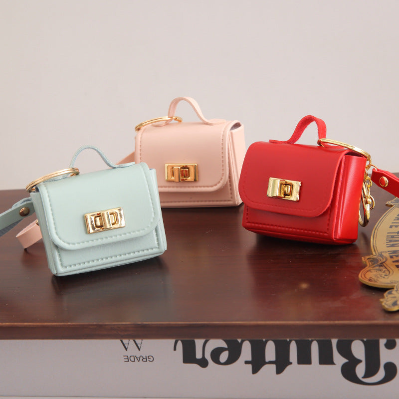 All-match Accessory Small Wallet PU Keychain