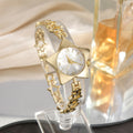 Stylish Edgy Yet Sweet Womens Watch With A Star And Heart Chainquartz Timepiece