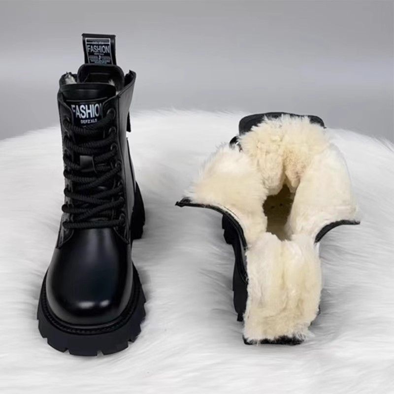 Women’s Padded Insulated Winter Boots – Stylish Thick Sole Snow Boots