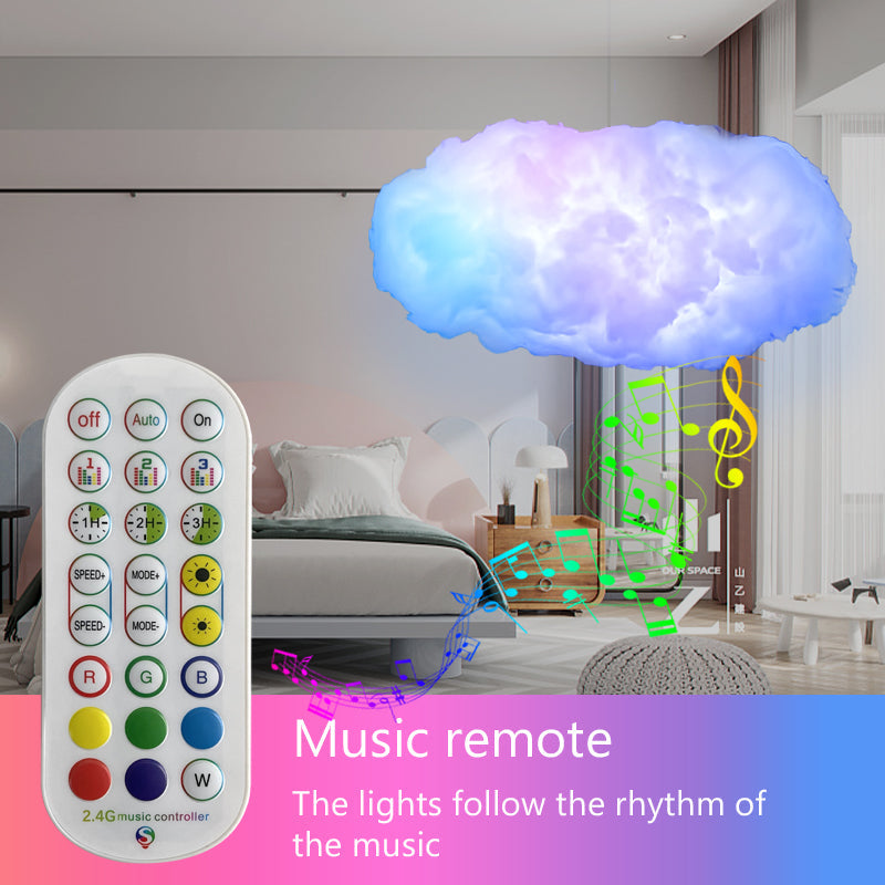 3D RGBIC LED Cloud Light with Music Sync and App Control for Kids