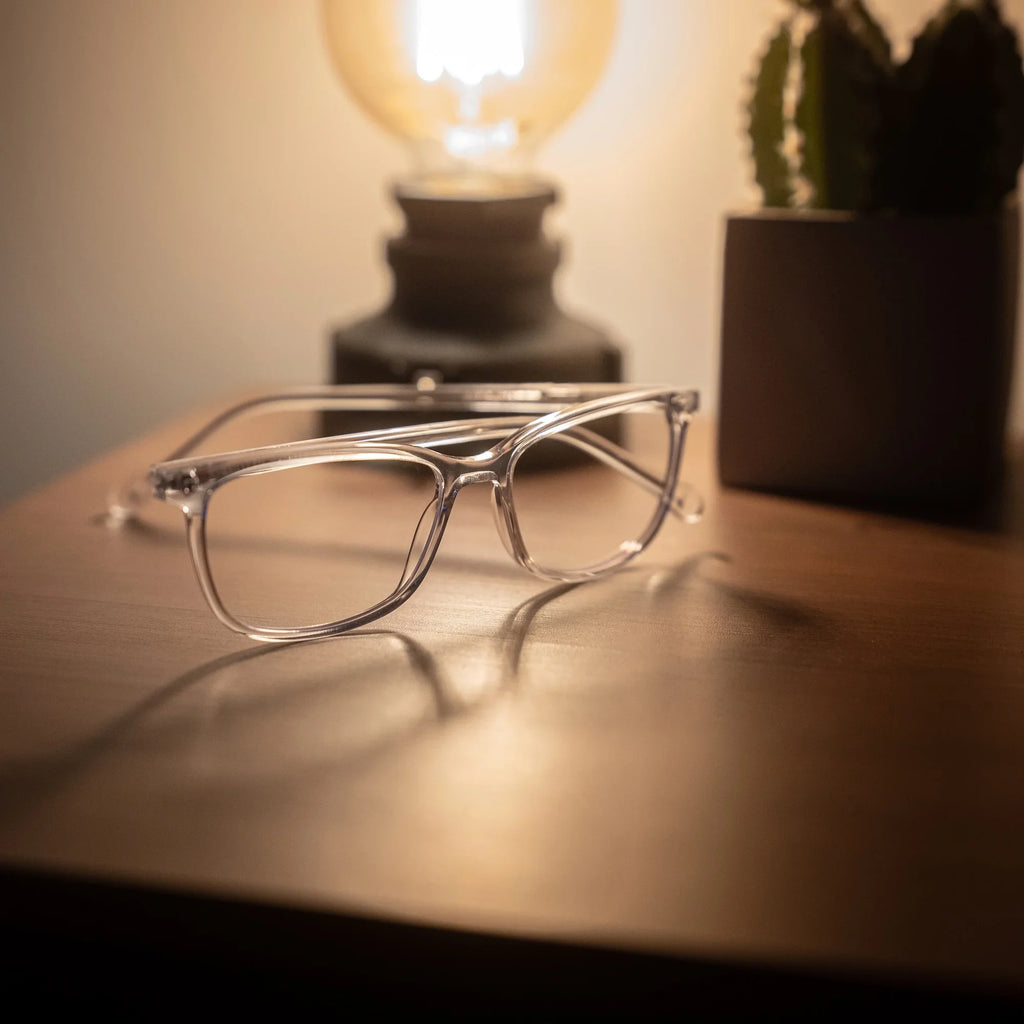 Camden Blue Light Glasses in Crystal - Screen Protection Eyewear