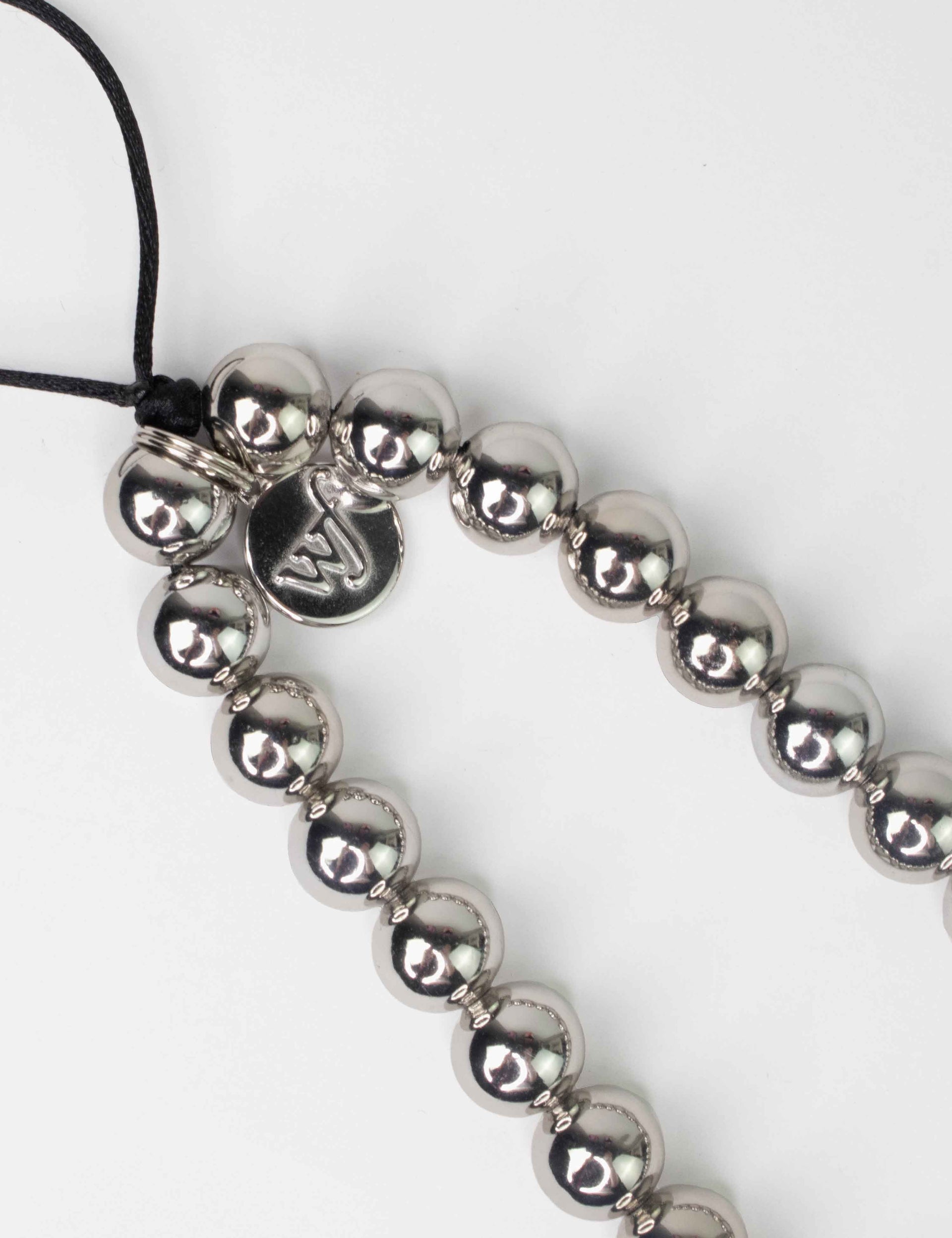 Chrome Heart Wristlet Beaded Phone Charm Strap - Image 3