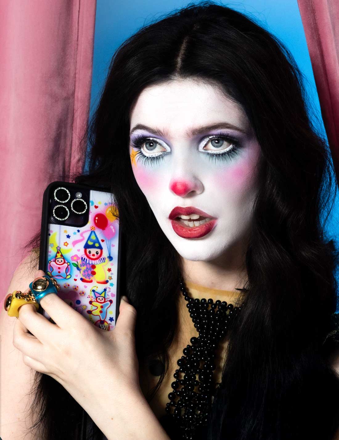Clown Around iPhone Case with Colorful Airbrushed Design - Image 49