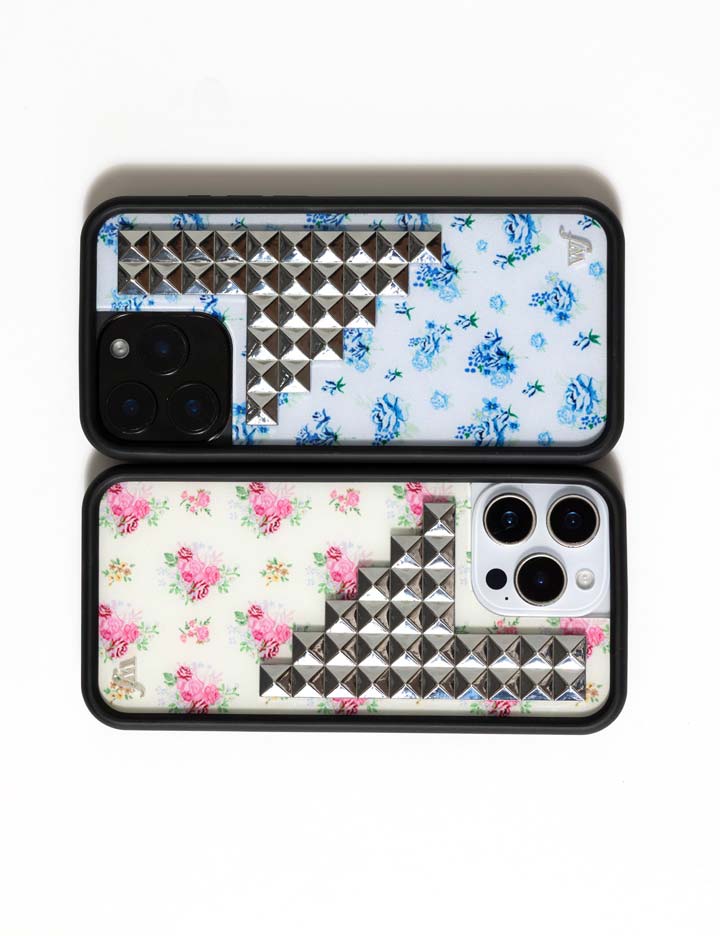 Forget Me Not Floral Stud iPhone Case