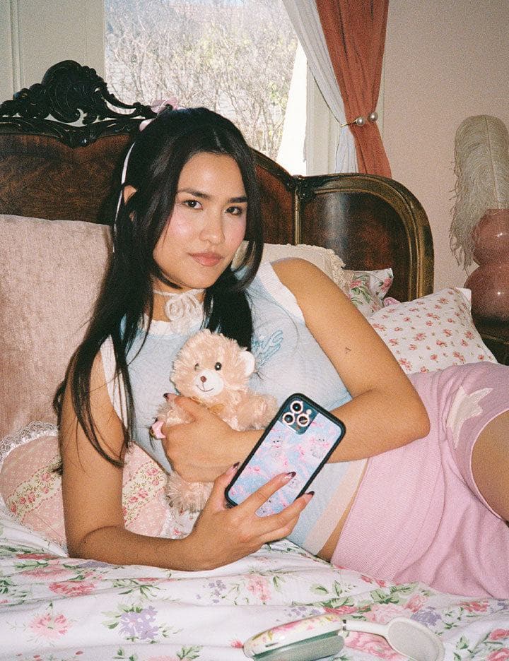 Kitten Around iPhone Case with Pink Bows and Feline Print - Image 29