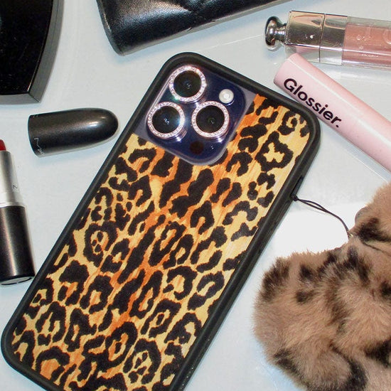 Leopard Print iPhone Case with Protective Rubber Bumper - Image 26