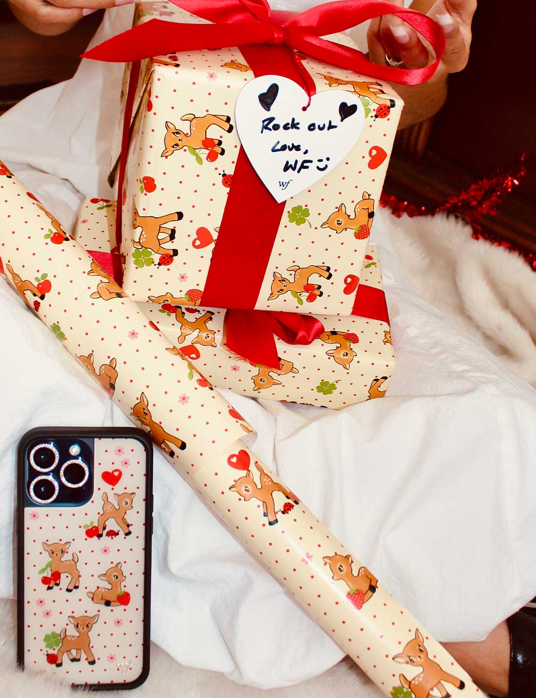 Oh Deer iPhone Case with Whimsical Woodland Print and Polka Dots - Image 43