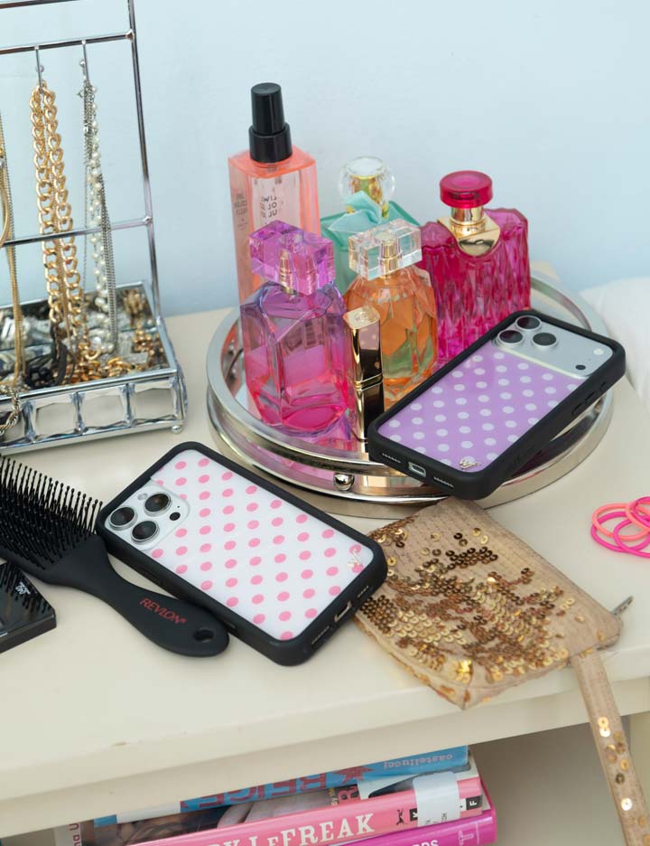 Polka Dot | Lavender and White iPhone Case