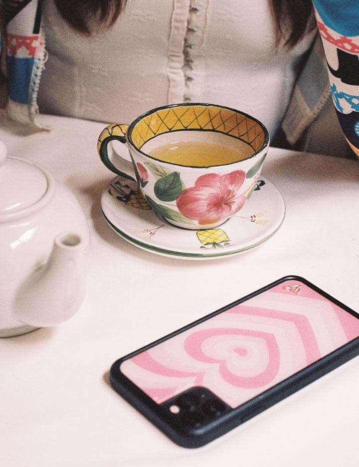 Latte Love Rose Heart iPhone Case for All-Around Protection