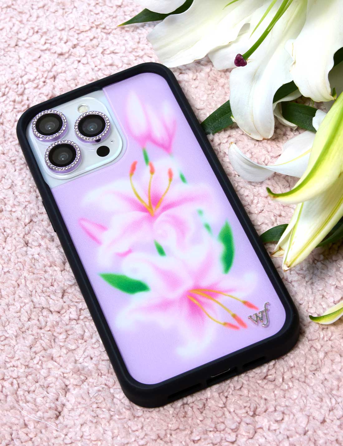 Sweet Lily Floral iPhone Case in Lilac