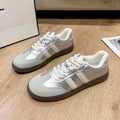 Women Metallic Silver Casual Lace Up Sneakers Comfort Flat Shoes - Image 5