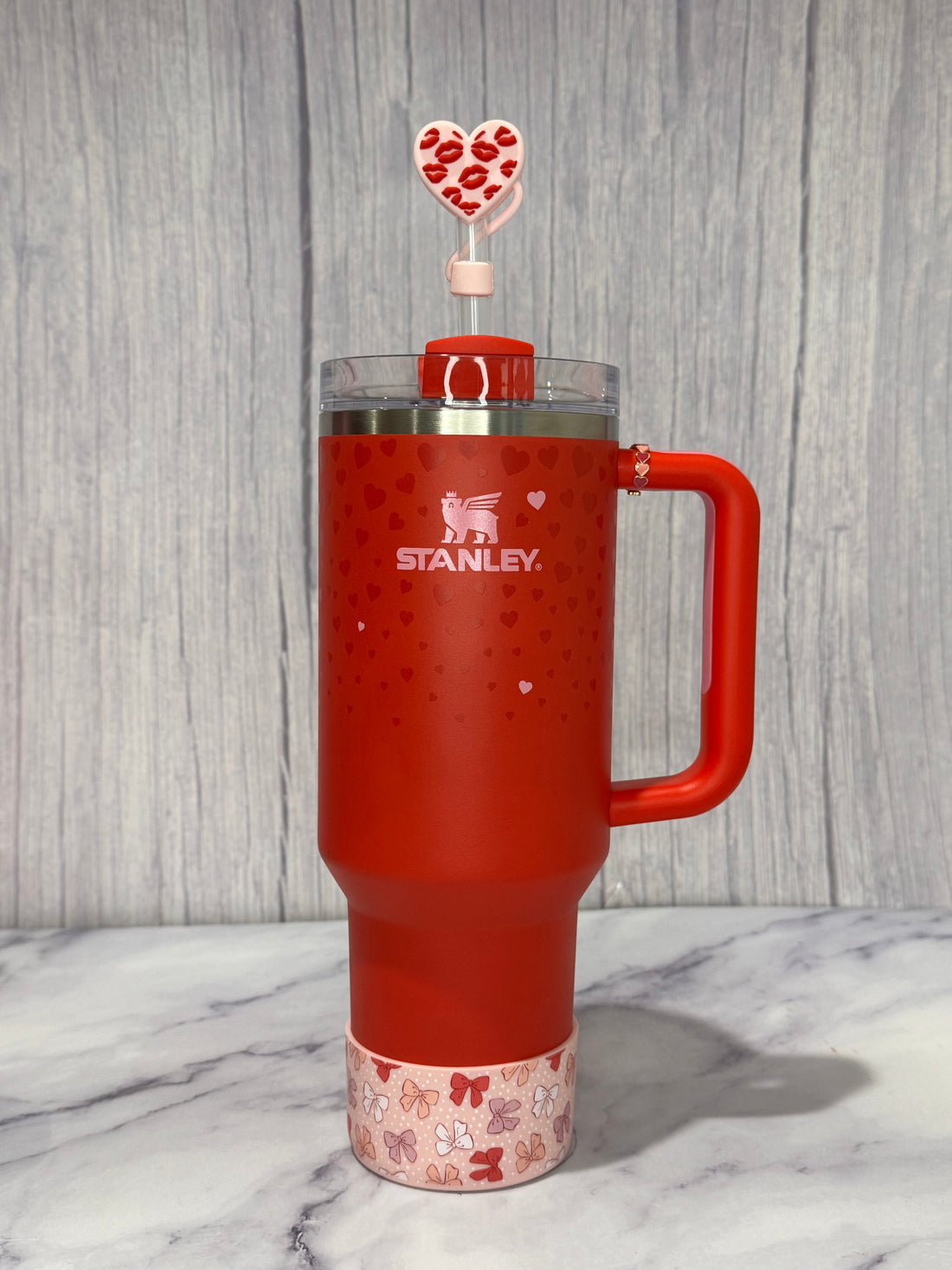 Heart Kissy Lips 3D Straw Topper