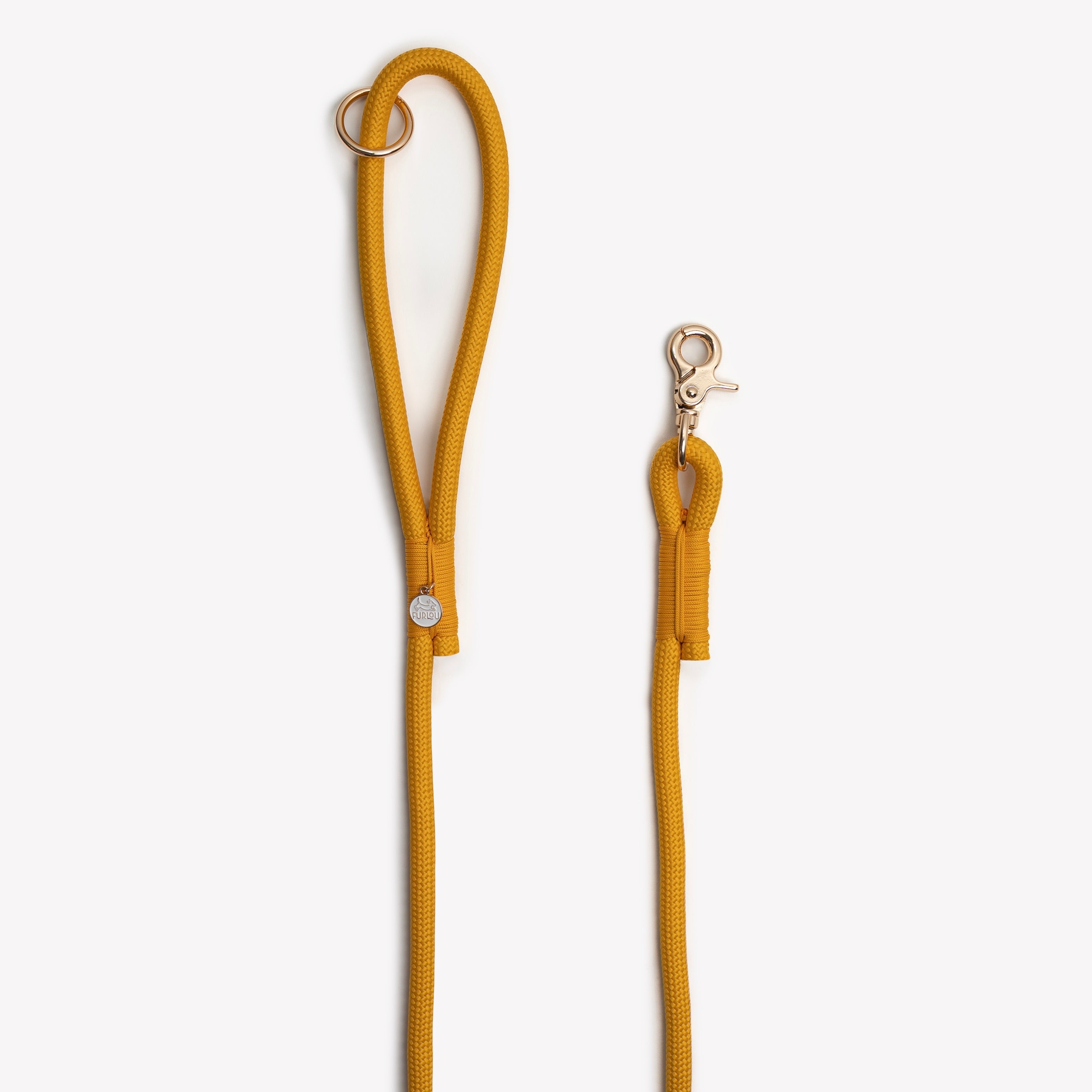 Yellow Braided Rope Dog Leash for Durable Everyday Use - Image 2