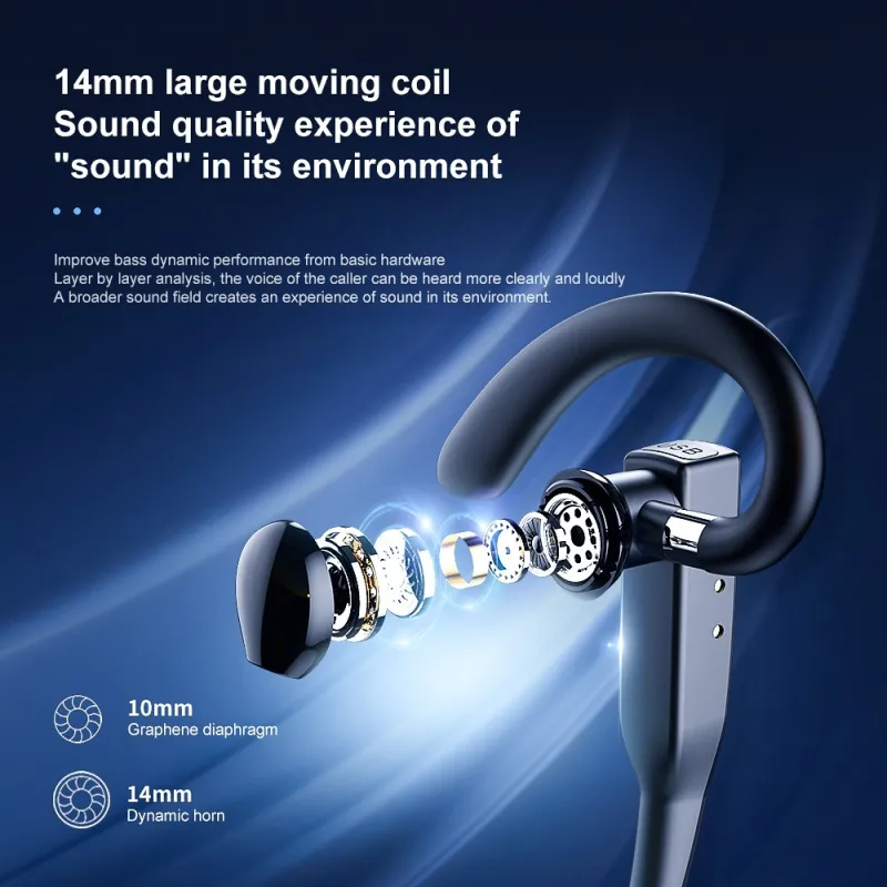 Noise-Cancelling Bluetooth 5.0 Handsfree Headset with Dual HD Mic