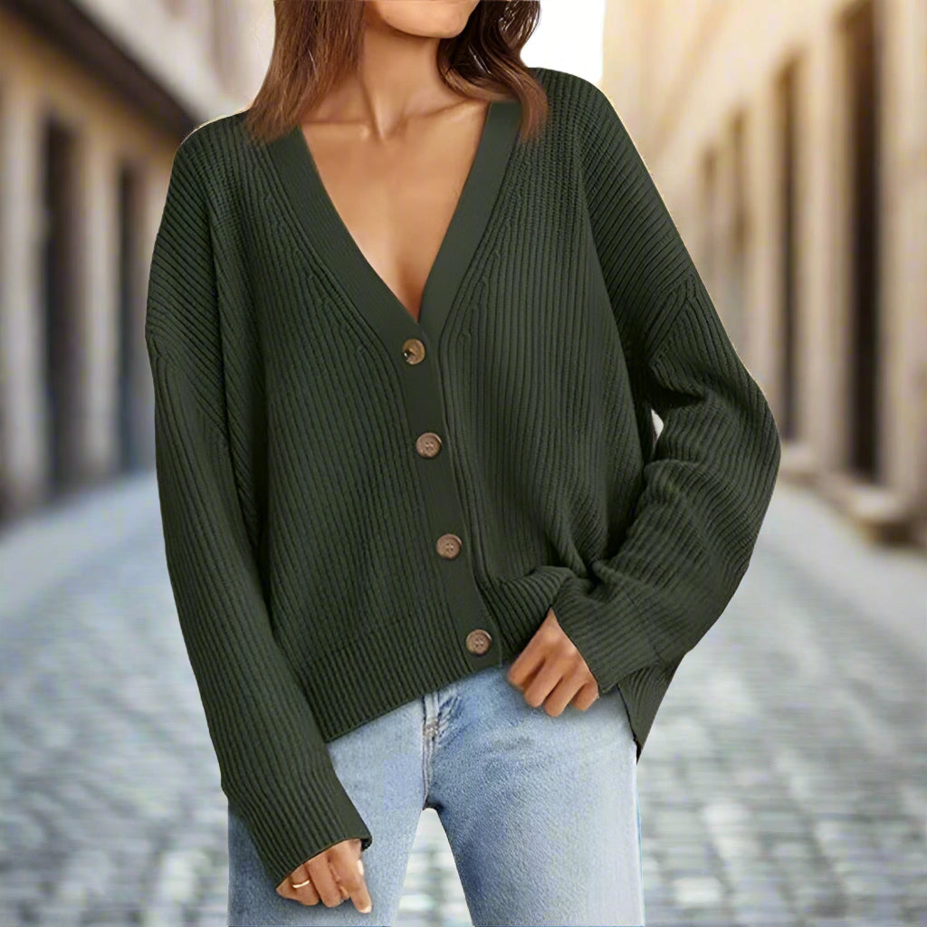 Women's Lightweight Button-Front Cardigan Sweater