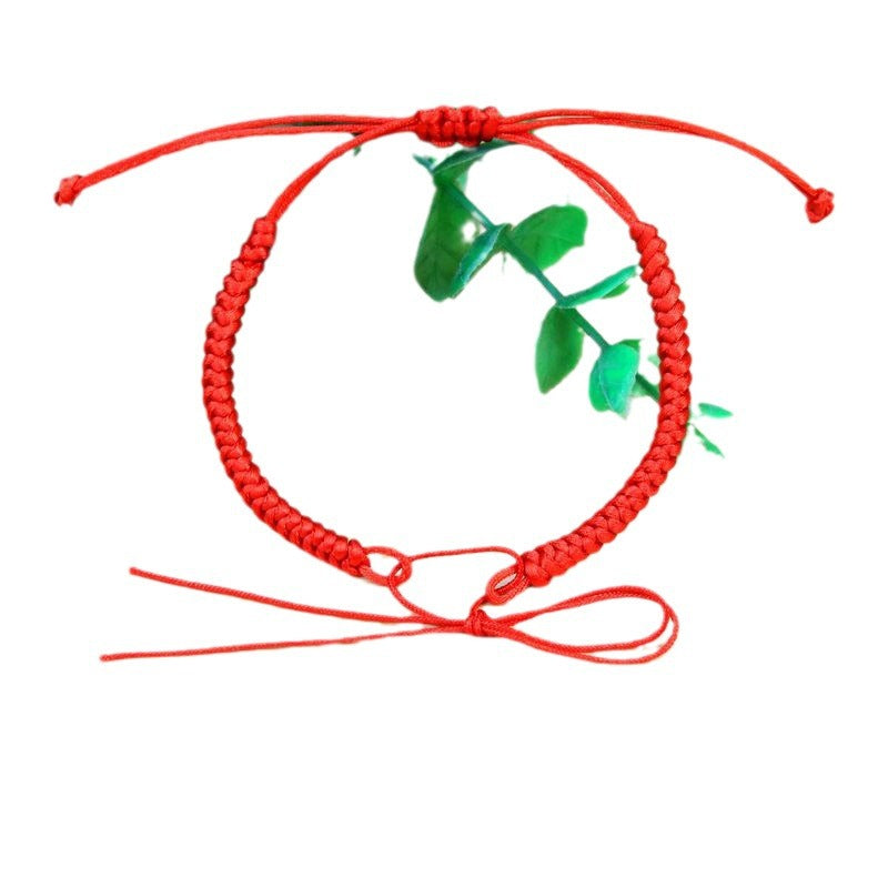Xiao Zhan's Same Style Diamond Knot Bracelet Red Rope Bracelet Men's And Women's Hand-woven Couple's Lucky Delivery For The Year Of Birth