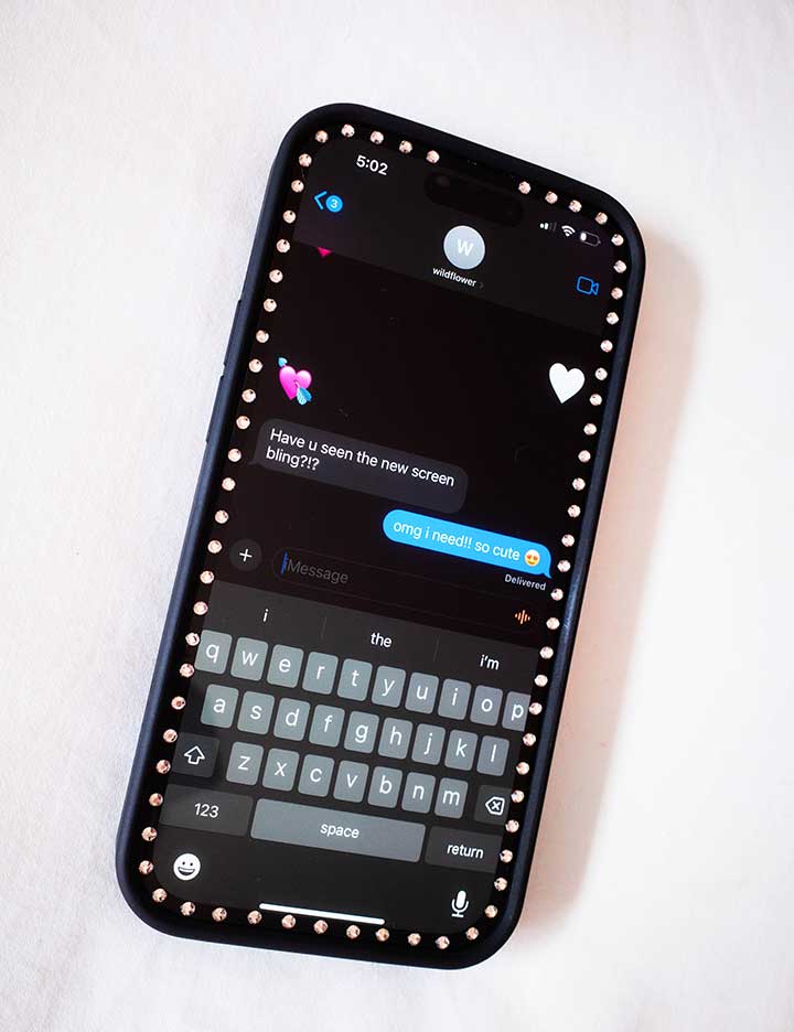Bling Tempered Glass Screen Protector for iPhone - Image 4