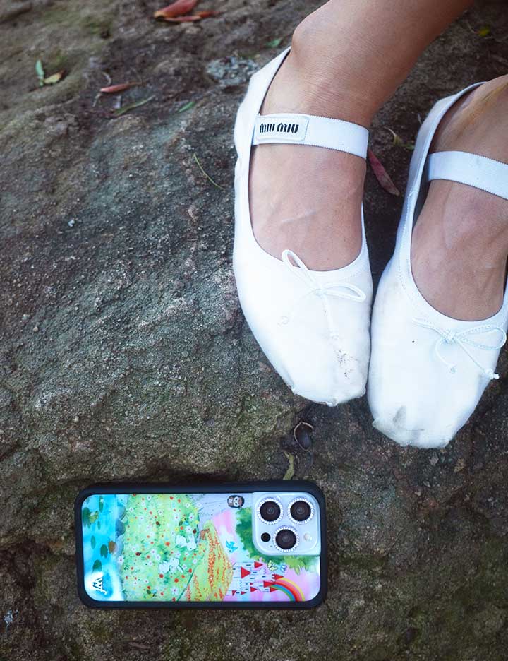 Fairytale iPhone Case with Storybook Art and Black Bumper - Image 35