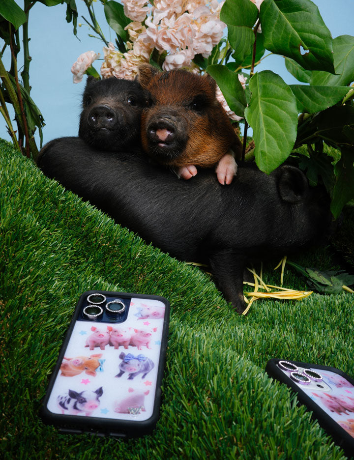 Cute Little Piggies iPhone Case with Stars Design - Image 46