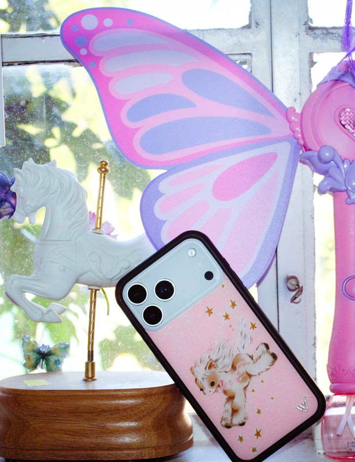 Pony Dreams iPhone Case with Soft Pink Starry Design - Image 44