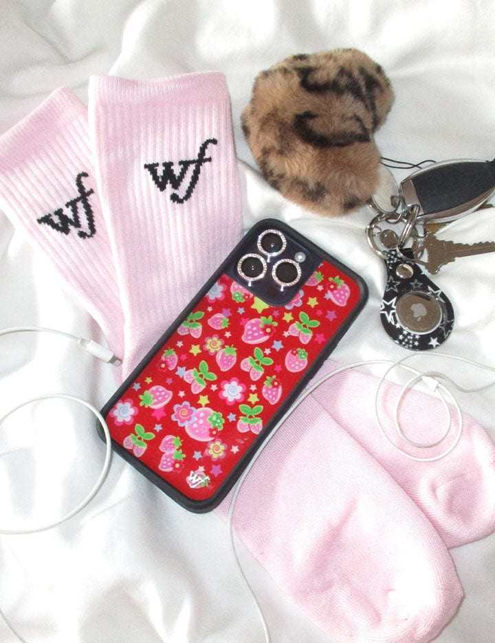 Star Berries iPhone Case with Red Strawberry and Star Pattern - Image 17