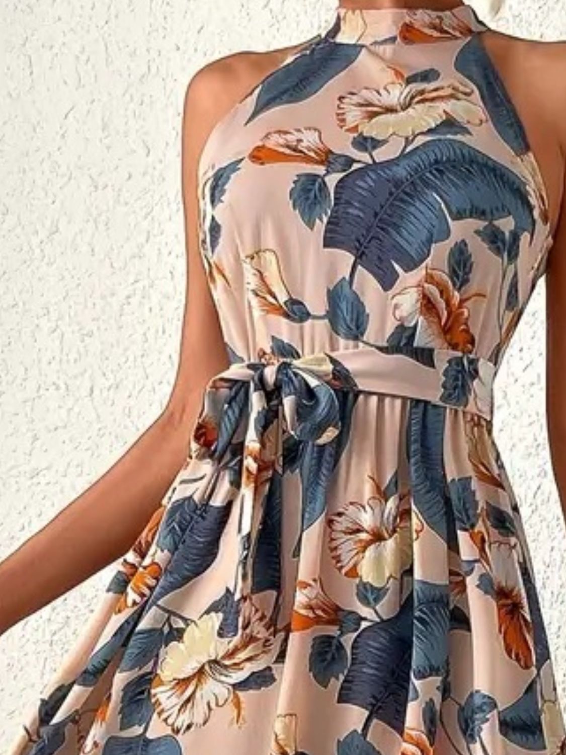 Floral Sleeveless Bohemian Maxi Dress for Summer Vacation